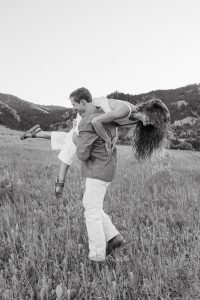 Fun and candid engagement photography in Boulder, Colorado by Alicia D'Elia Photography.