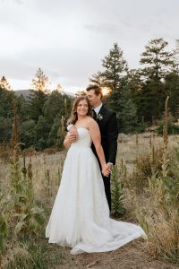 A summer formals session for newlyweds in Colorado by Alicia D'Elia Photography.