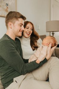 Newborn photography by Alicia D'Elia, Colorado family photographer.