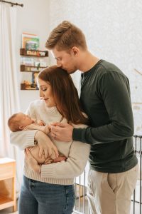 Newborn photography by Alicia D'Elia, Colorado family photographer.