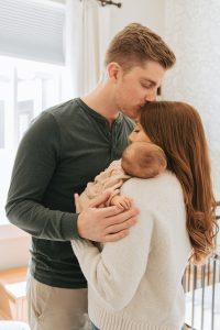 Newborn photography by Alicia D'Elia, Colorado family photographer.