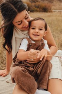 Baby announcement session in Denver Colorado by Alicia D'Elia Photography.