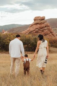 Baby announcement session in Denver Colorado by Alicia D'Elia Photography.