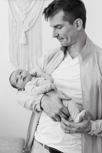 A sweet in-home newborn session by Alicia D'Elia Photography, Colorado family photographer.