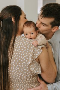 A sweet in-home newborn session by Alicia D'Elia Photography, Colorado family photographer.