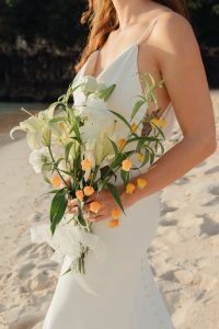 Elopement on the beach in Guam by Alicia D'Elia Photography.