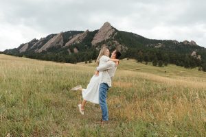 Colorado couples photographer specializing in city engagement sessions.