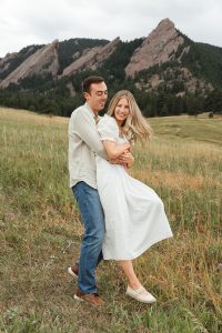 Colorado couples photographer specializing in city engagement sessions.