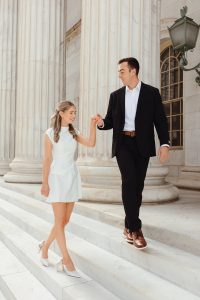 Colorado couples photographer specializing in city engagement sessions.