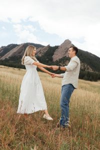 Colorado couples photographer specializing in city engagement sessions.