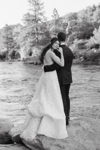 Bride and groom portraits at The Surf Hotel in Buena Vista by Alicia D'Elia Photography