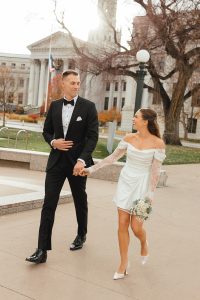 Courthouse elopement in downtown Denver by Alicia D'Elia Photography
