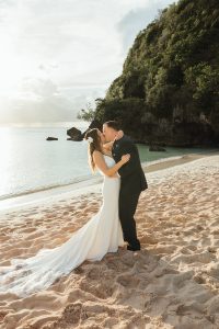 Guam beach elopement.